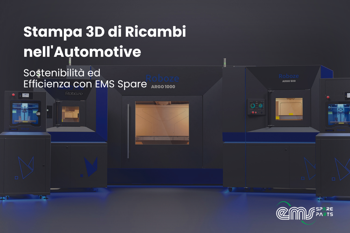 Stampa 3D di Ricambi nell’Automotive: Sostenibilità ed Efficienza con E.M.S. Spare Parts
